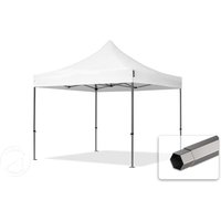 TOOLPORT 3x3m Stahl Faltpavillon, ohne Seitenteile, weiß - (600110)
