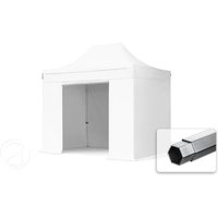 TOOLPORT 3x2m Aluminium Faltpavillon, inkl. 4 Seitenteile, weiß - (581906)