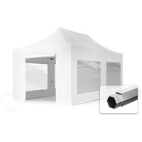 TOOLPORT 3x6m Aluminium Faltpavillon, inkl. 4 Seitenteile, weiß - (600225)