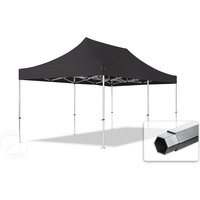 TOOLPORT 3x6m Aluminium Faltpavillon, ohne Seitenteile, schwarz - (600220)
