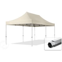 TOOLPORT 3x6m Aluminium Faltpavillon, ohne Seitenteile, creme - (600218)