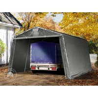 TOOLPORT 3,3x4,7m Zeltgarage, PE-Plane, grau - (8060)
